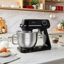 Karaca Multichef Artisan Digital Display Full Die-Cast Stand Mixer Black 1800W 7l