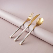 Karaca Arete Gold 18-Piece Cutlery Set For 6 People