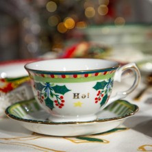 Baci Milano Mamma Mia Leaf Pattern 2-Piece Tea Cup Set
