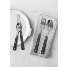 The Mia Dark Cutlery Set 24 Pieces