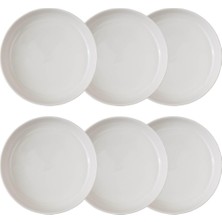 Mudo Home Ephesus White Bowl Set 6 Pieces - 17CM
