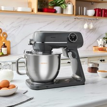 Karaca Multichef Artisan Digital Display Full Die-Cast Stand Mixer Anthracite 1800W 7l