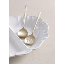 The Mia Giallo Serving Set Champagne Gold 2 Pieces