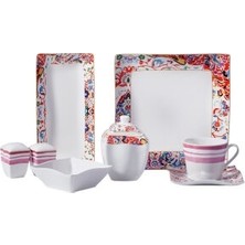 Korkmaz Link Collection 28-Piece Square Breakfast Set A8568