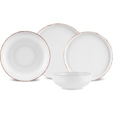 Emsan Saturn Distressed 24-Piece Dinnerware Set For 6 People