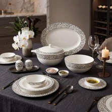 Royal Canterbury Silver Pearl Dinnerware Set 72 Pieces