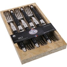 Jean Dubost 6 Piece Fork Set Black