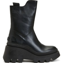 Divarese Black Dıvarese Black Black Women's Leather Boots