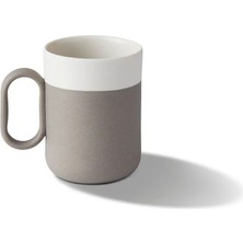 Esma Dereboy Capsule Handmade Porcelain Coffee Cup 80 ml Stone/ıvory