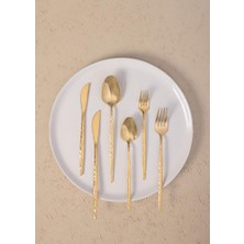 The Mia Shiny Cutlery Set Gold 36 Pieces