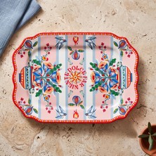 Baci Milano Dolce Farniente Oval Serving Platter / Tray 35 x 55 cm