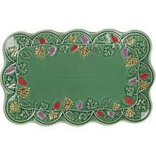 LuckyArt Lucky Art Vinea Ceramic Green Serving Platter 36 cm