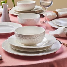 Karaca Forever Bone Luma 24-Piece Dinnerware Set For 6