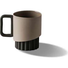 Esma Dereboy Korint Handmade Porcelain Coffee Cup 80 ml Black/stone