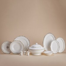 Korkmaz Eliza Collection 60-Piece Round Dinnerware Set A8238