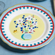 Baci Milano Mamma Mia Vase Pattern Cake Plate 16 cm
