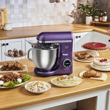 Karaca Mastermaid Chef Ultra D2000W Dough Kneading Machine With Digital Display Grape Purple 7l