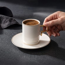 Jumbo Merse Coffee Cup Set For 6 Gold