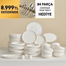 Karaca Stream Bone Astro 53-Piece Dinnerware Set For 12 Gold