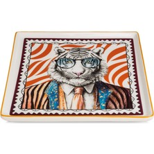 Egan Italy Human Essence Tiger Pattern Plate 19X19 cm