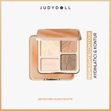 Judydoll Highlighter & Contour Palette 05 Feather Glow Palette