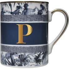 Baci Milano Alphabet Letter P Mug