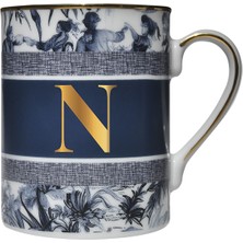 Baci Milano Alphabet Letter N Mug