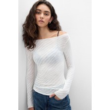 Intimissimi Zebra Motif Cashmere Blend Ultralight Top