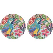 LuckyArt Lucky Art Tropea Melamine Dinner Plate Set 26CM (2 Pieces)