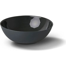 Esma Dereboy Handmade Porcelain Round Soup Bowl 15 cm Black