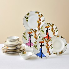 Karaca Elegance Bone Samira 24-Piece Dinnerware Set For 6