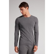 Intimissimi Men's Modal Cashmere Crew Neck Long Sleeve T-Shirt