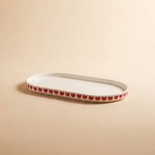 Karaca Sweetheart Boat Plate White 18 cm