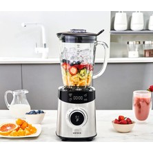 Karaca Digital Display Inox Smoothie Blender Silver 1800W