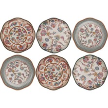 LuckyArt Lucky Art Serenity Bone 27 cm 6-Piece Plate Set