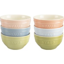 Staub Bowl Set Macaron Ceramic | 12 cm / 6-Piece | Mixed Colors