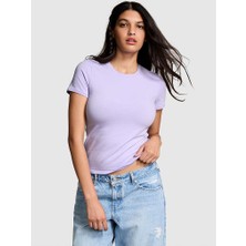 Victoria's Secret Base Cotton Short-Sleeve T-Shirt