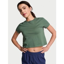 Victoria's Secret Heritage Cotton Crop T-Shirt