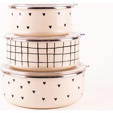 Emaylab Black Cupid Storage Container Set With Vacuum Lid (Stovetop Safe)