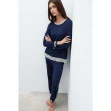 Intimissimi Modal Long Pajamas With Lace