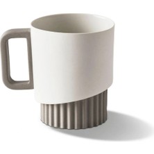 Esma Dereboy Korint Handmade Porcelain Mug 300 ml Stone/ıvory