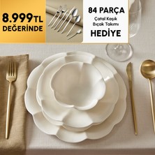 Karaca Stream Bone Coralia 53-Piece Dinnerware Set For 12