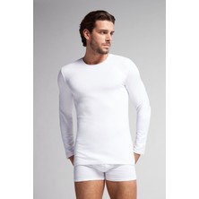 Intimissimi Men's Modal Cashmere Crew Neck Long Sleeve T-Shirt
