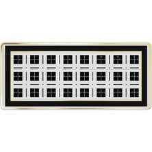 Bacı Mılano Baci Milano Optical Tray 28,5X12,5 cm - Black White