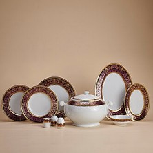 Korkmaz Hanedan Collection 60-Piece Dinnerware Set A8135
