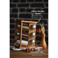 Bambum Fontina 12-Jar Spice Rack Set 13 Pieces
