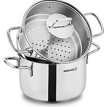 Korkmaz Perla 24X15.2 cm Couscous Pot Set A1522