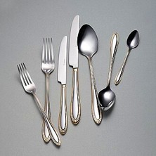 Korkmaz Imperia Gold 84-Piece Cutlery Set A2155