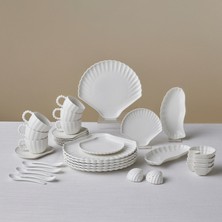 Karaca Stream Bone Ostra 34-Piece Breakfast Set For 6