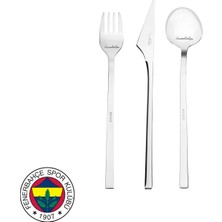 Karaca x Fenerbahce Licensed 40-Piece Boxed Cutlery Set For 8 Platinum